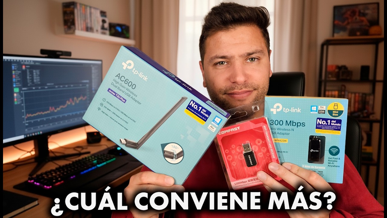 ¿Cuál es el mejor adaptador WiFi barato? TP-Link TL-WN823N vs AC600 vs Comfast