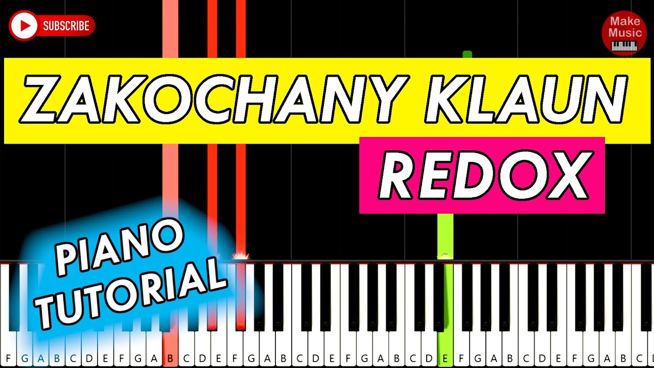 ZAKOCHANY KLAUN (Diadem & Redox) - Piano Keyboard Tutorial