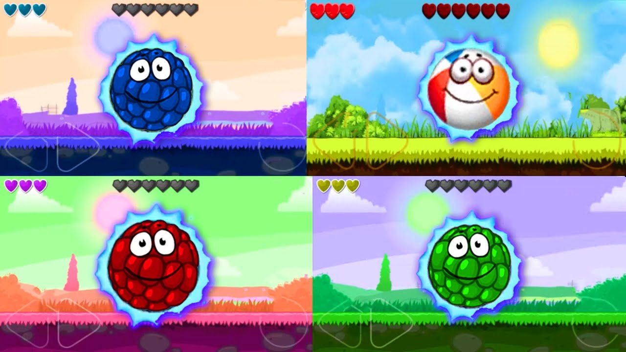 Red Ball 4 Vs Ball Friend Green Berry VS Blue Berry Vs Red Berry Ball in RGB World Gameplay