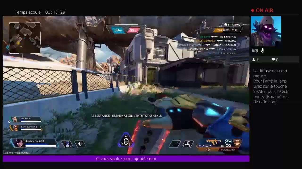 Venez joué avec moi sur apex légende