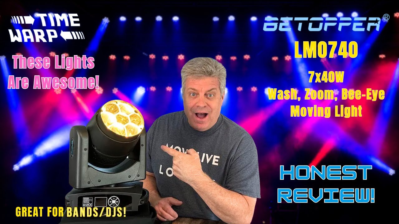 BeTopper LM0740 7X40W Wash/Zoom/ Bee-Eye Moving Light | Honest Review!