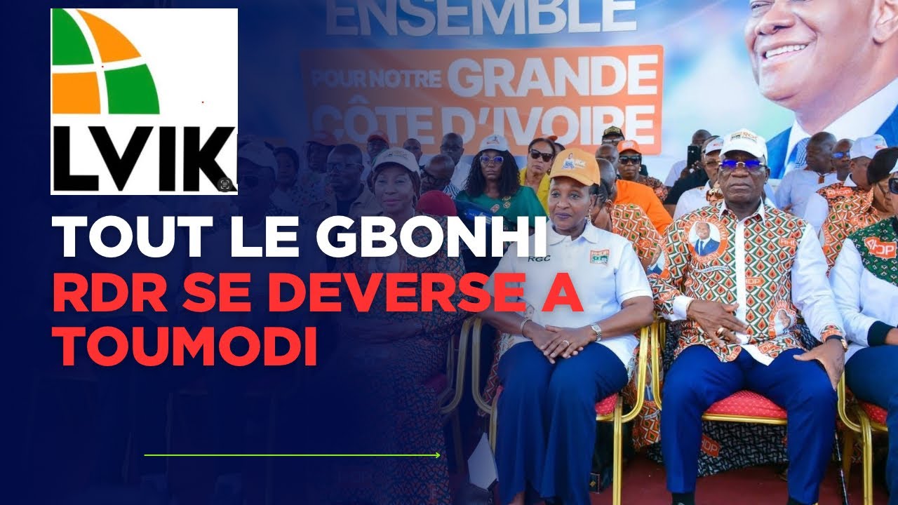 🚨DIRECT :  LE RDR RENOUE AVEC LE DISCOURS IDENTITAIRE À TOUMODI POUR PRÉPARER LES VIOLENCES