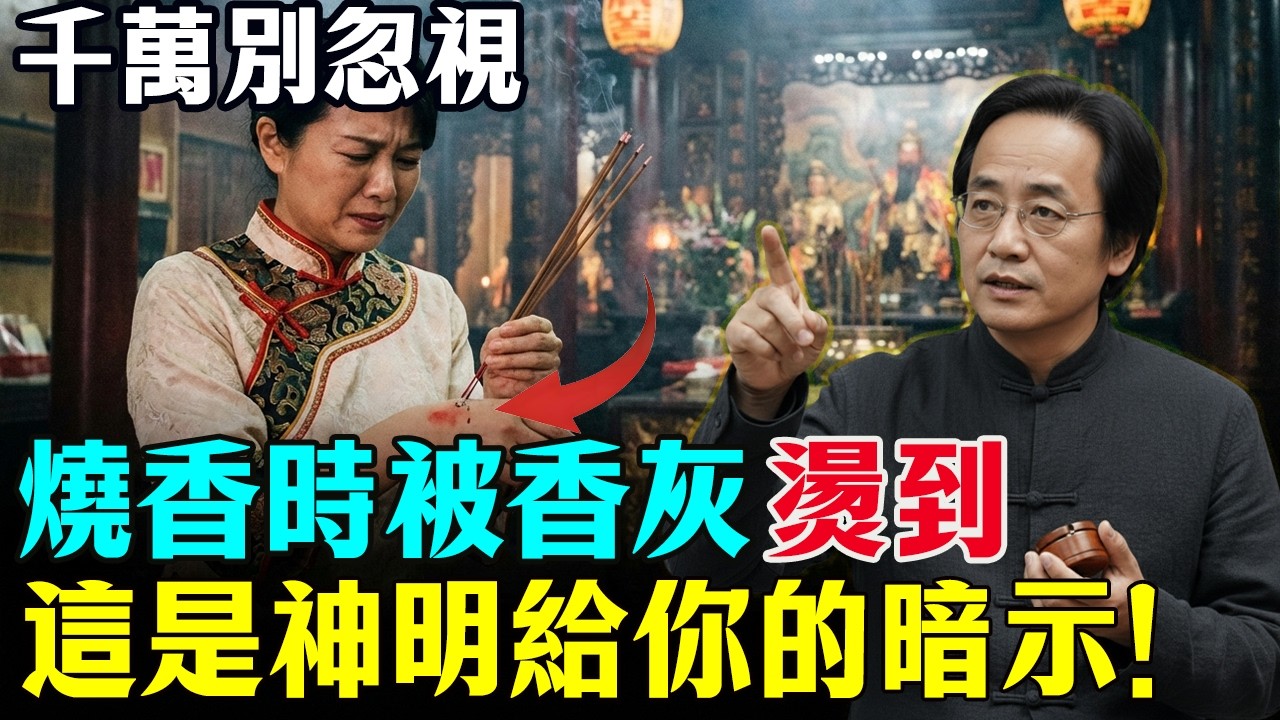 倪海廈：上香時被「香灰」燙到？這是神明給你的暗示！千萬別忽視！#倪海廈 #命理 #拜拜 #神明暗示 #上香 #修行 #心靈暖流 #因果 #易經 #辟邪