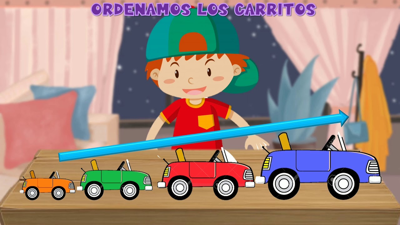 Seriación por Tamaño (menor a mayor tamaño) para niños