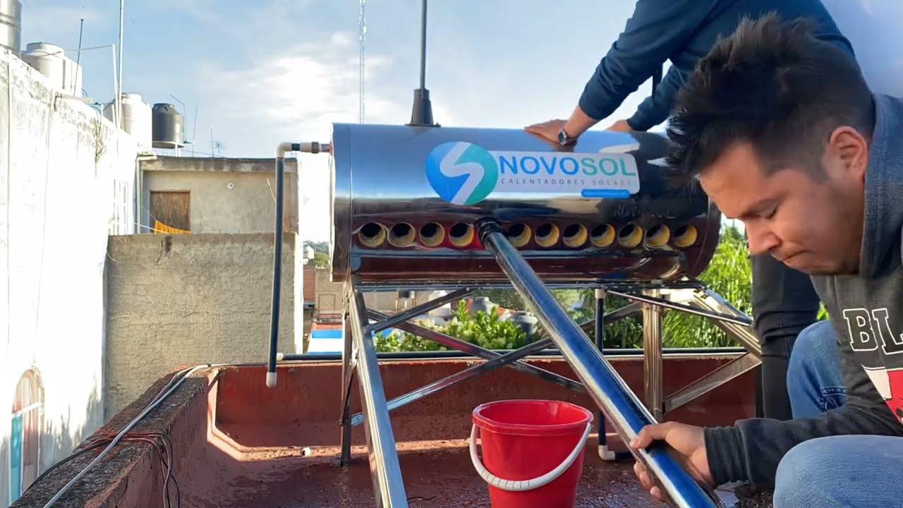 Como lavar tu calentador solar paso a paso