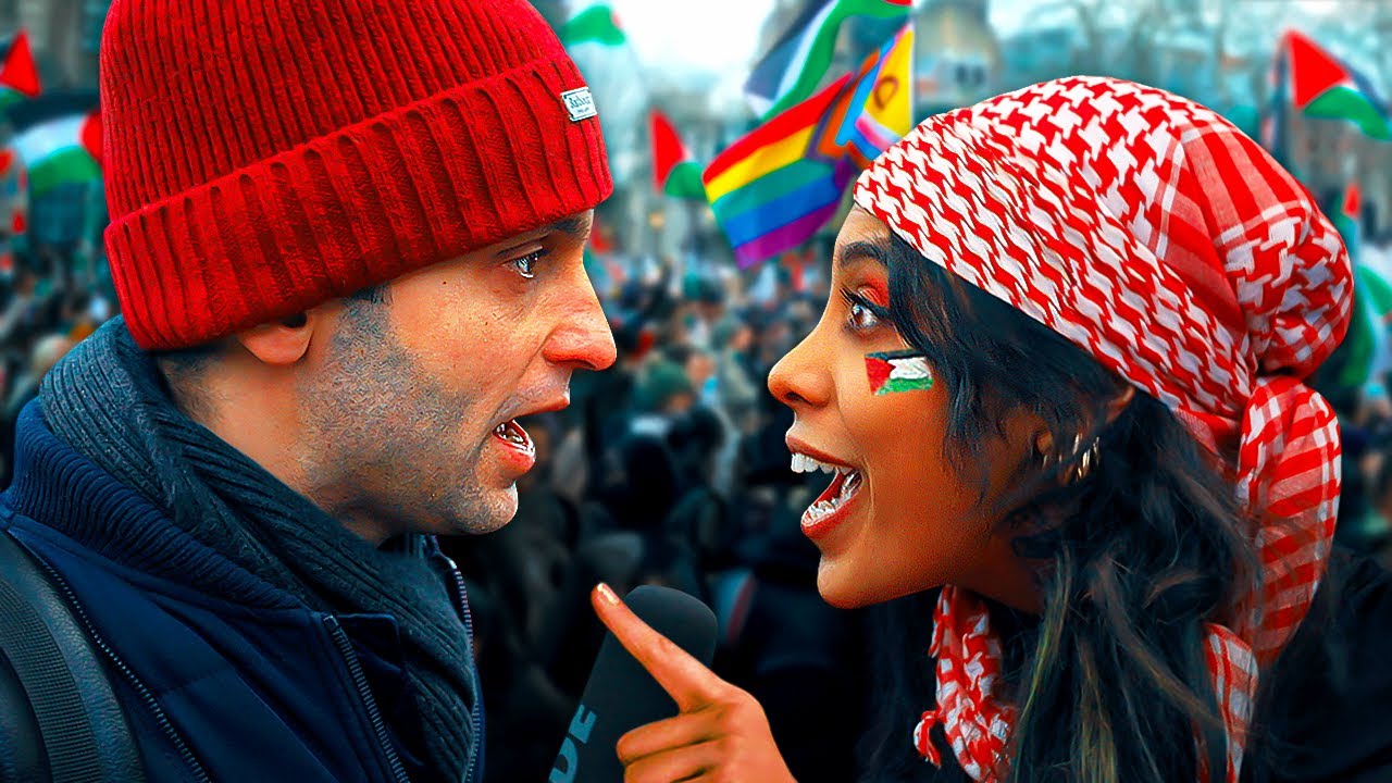 Public Interviews at MASSIVE Pro Palestine Protest - Konstantin Kisin