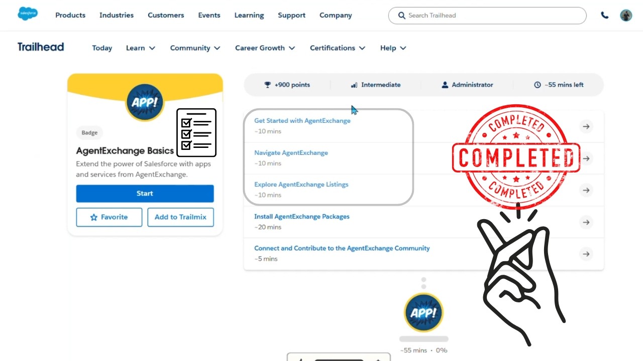 Salesforce AgentExchange Basics Badge Answers & Complete Guide🚀| Trailhead Tutorial 2026 #salesforce