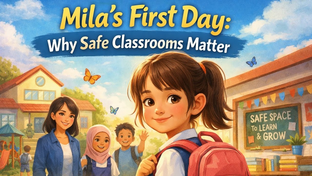 Mila’s First Day at School | A Powerful Story About Safe Classrooms & Kindness #educationalstories 