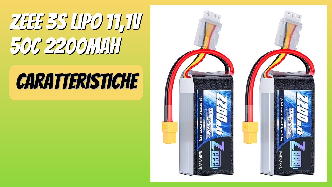RECENSIONE (2026) : Zeee 3S Lipo 11,1V 50C 2200mAh. DETTAGLI