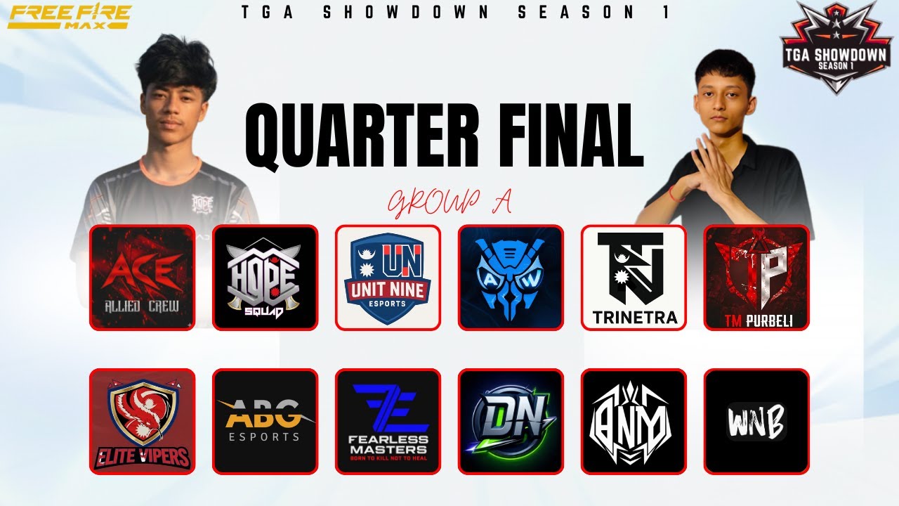 TGA Showdown S1 | Quarter Finals – Day 1 🔴