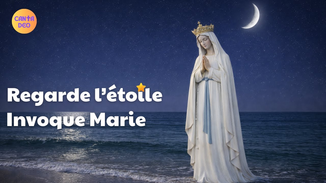 Regarde l'Etoile, invoque Marie ! avec paroles #chantchrétien #louange