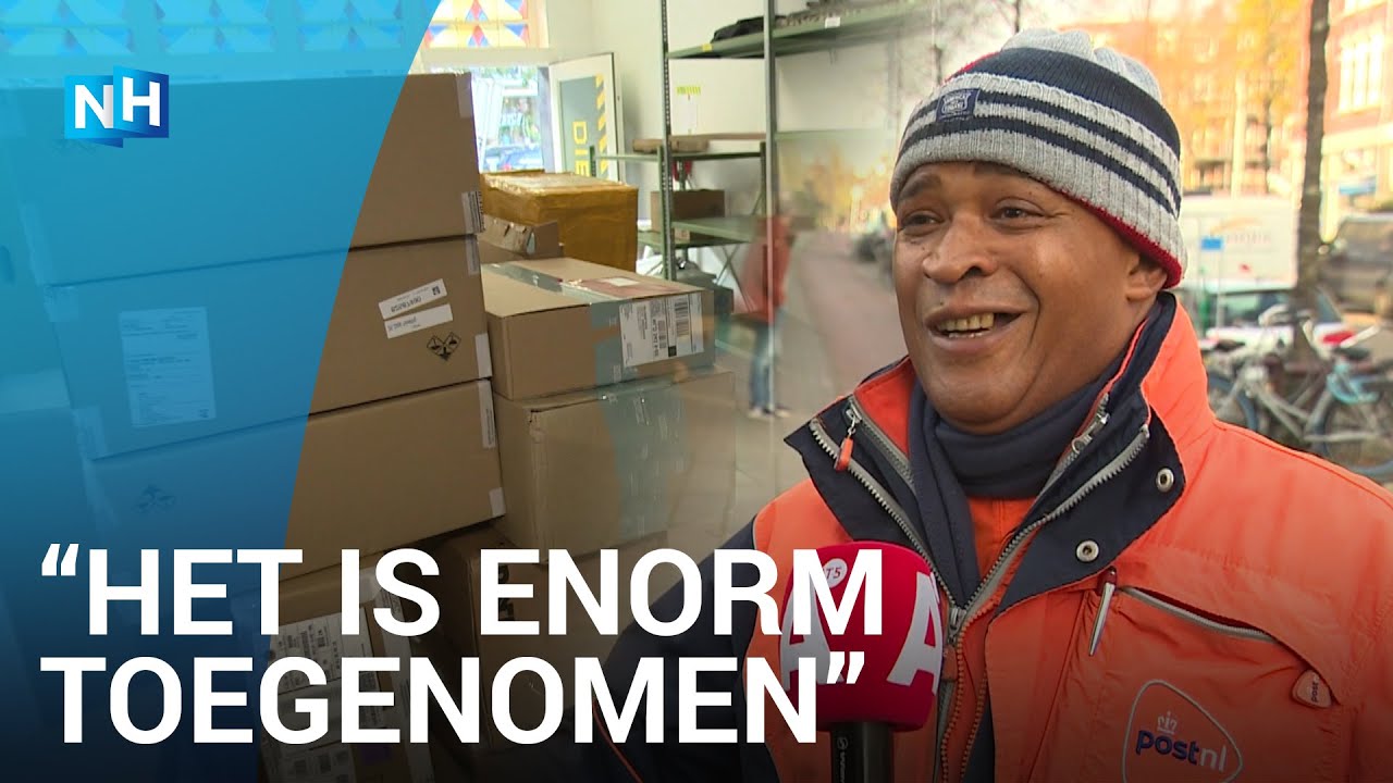 100.000 stuks per dag: pakketjeschaos in Amsterdam