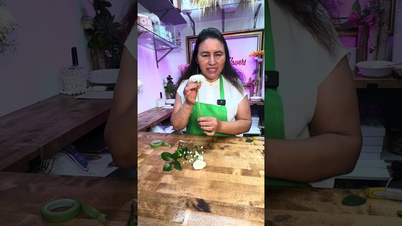💍 “Ramo de novia + botonier paso a paso 🌹✨”