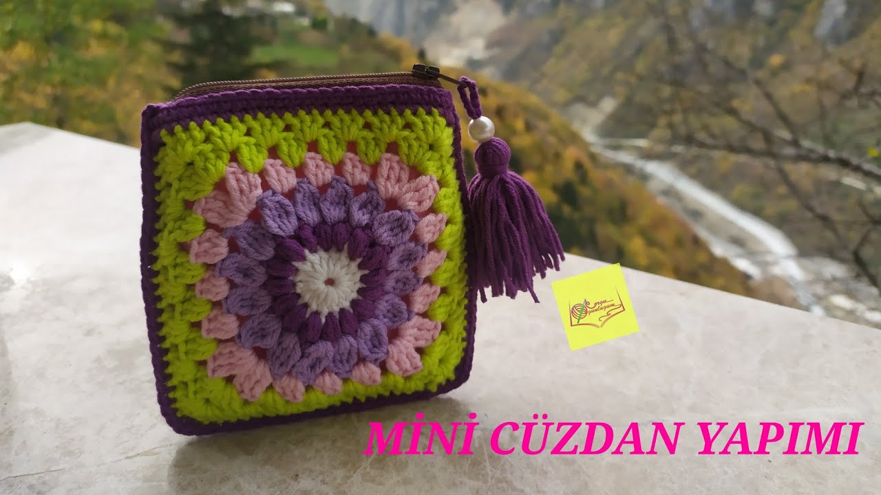 Fermuarlı mini cüzdan* Bozuk para cüzdanı* Motif Cüzdan