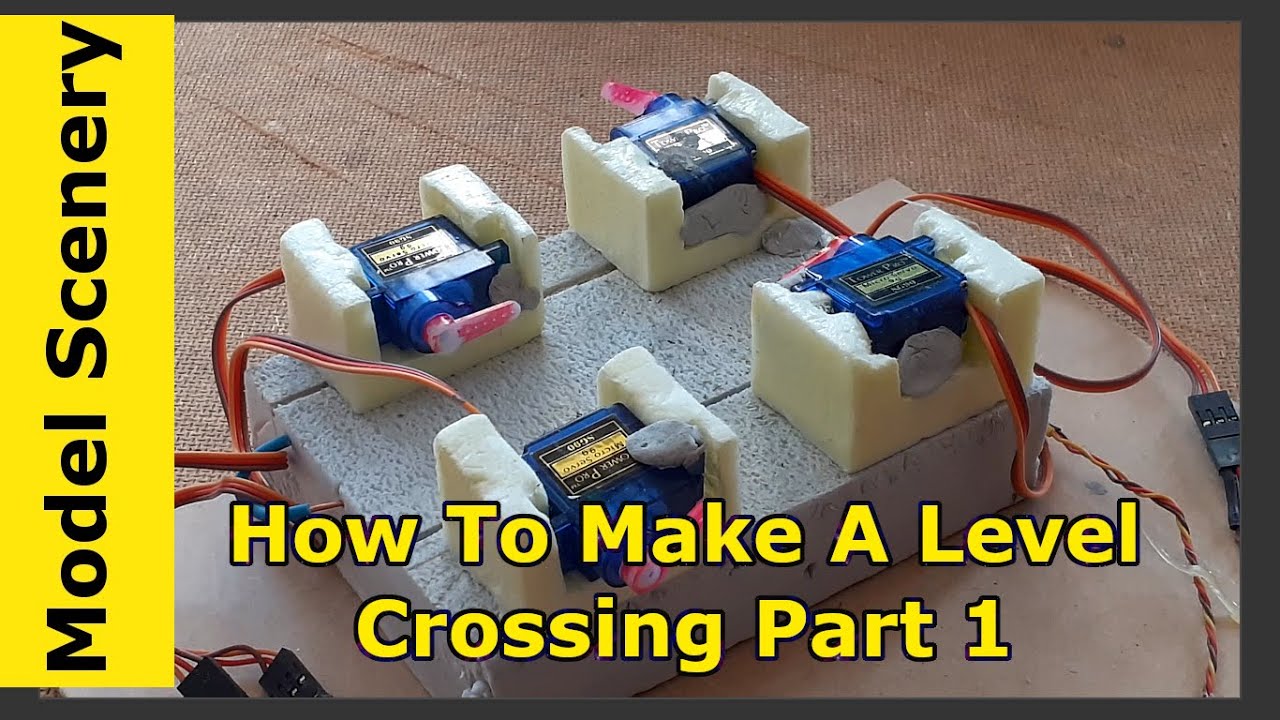 How To Make A Model Railway Level Crossing For 1 Or More Tracks Flashing Lights And Gates