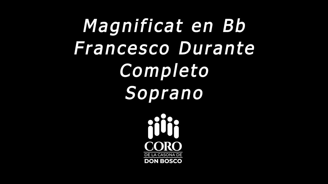 07 - Magnificat Durante Completo - Soprano - Bonus Track