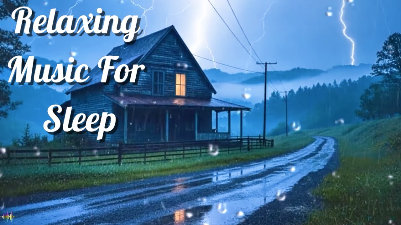 Natural Blue Rainy Night at Forest Cabin – 6 Hour Sleep Ambience