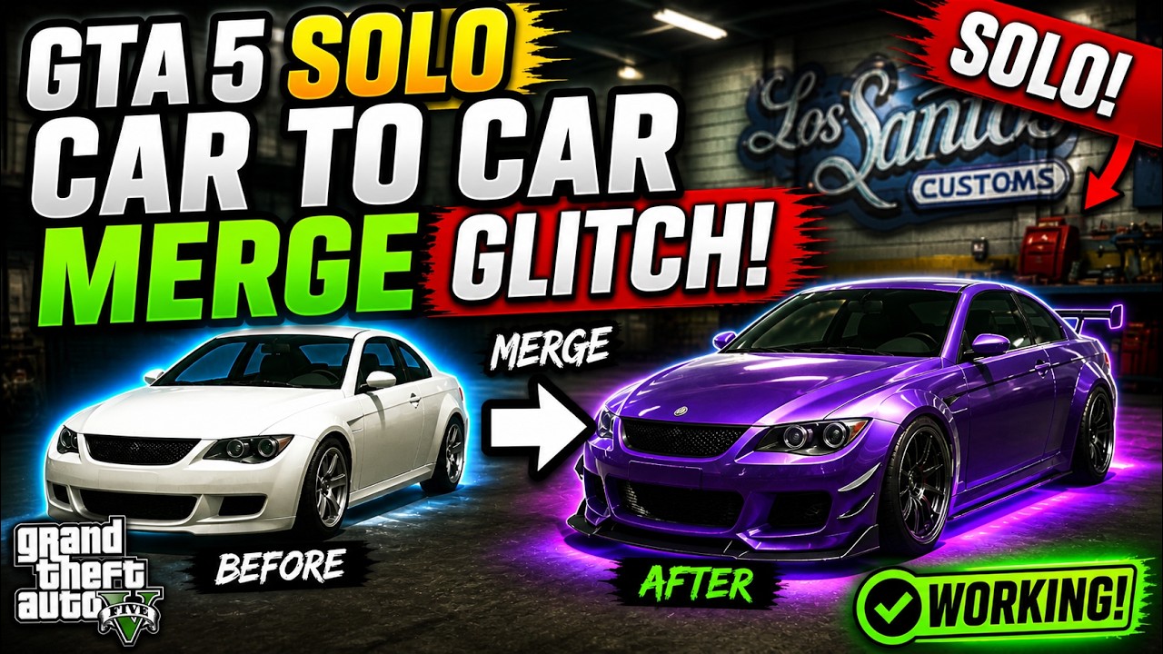 SOLO Car To Car Merge Glitch in GTA 5 Online! (Working 2026)