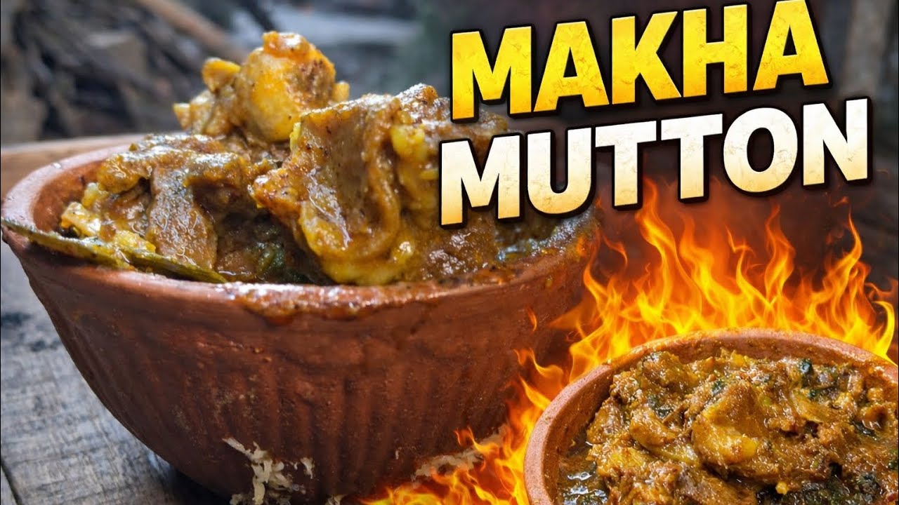 Makha Mutton | Traditional Village Style Slow Cooked Mutton Recipe | Silent Cooking