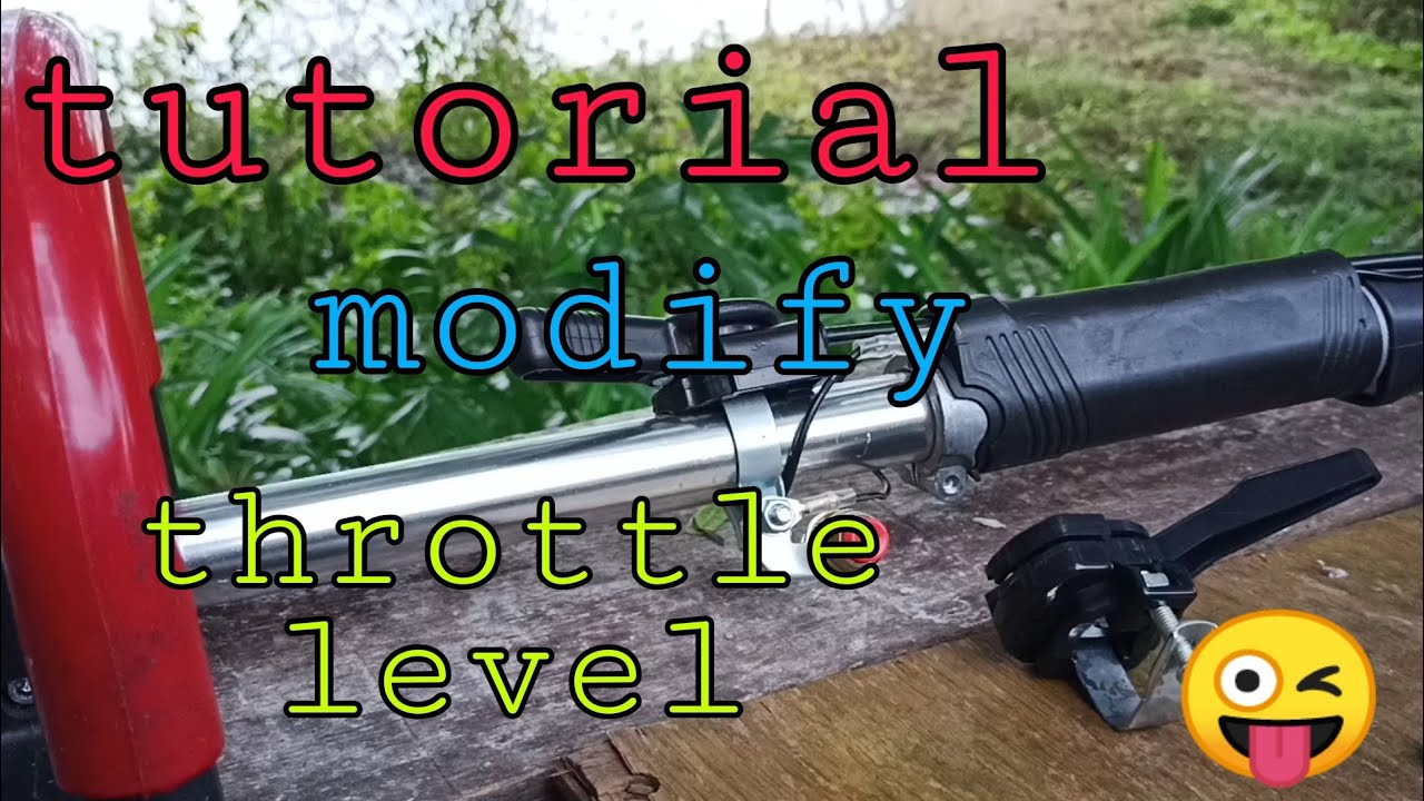 tutorial- modify throttle level brush cutter//mesin rumput