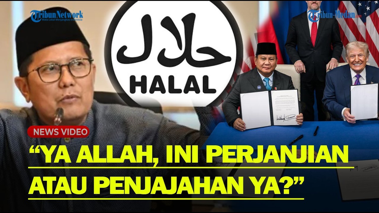 MUI SERUKAN Jangan Beli Produk AS Tanpa Label Halal, Cholil : Ini Perjanjian atau Penjajahan❓