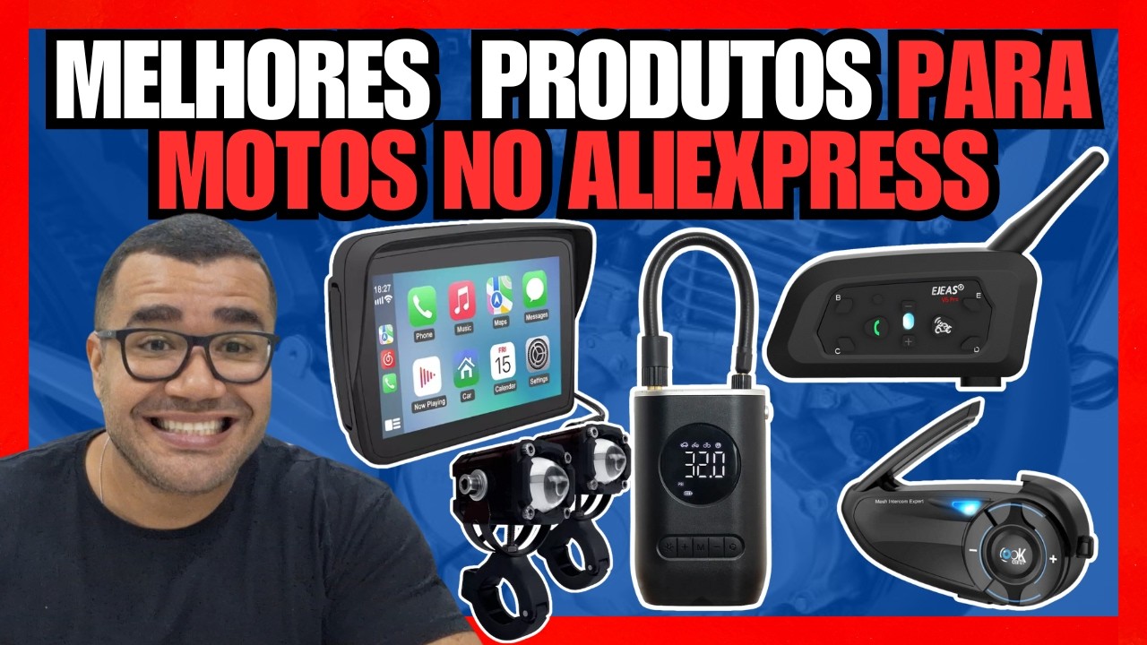 TOP 5 MELHORES COMPRAS PEÇAS E ACESSÓRIOS DE MOTO NO ALIEXPRESS !