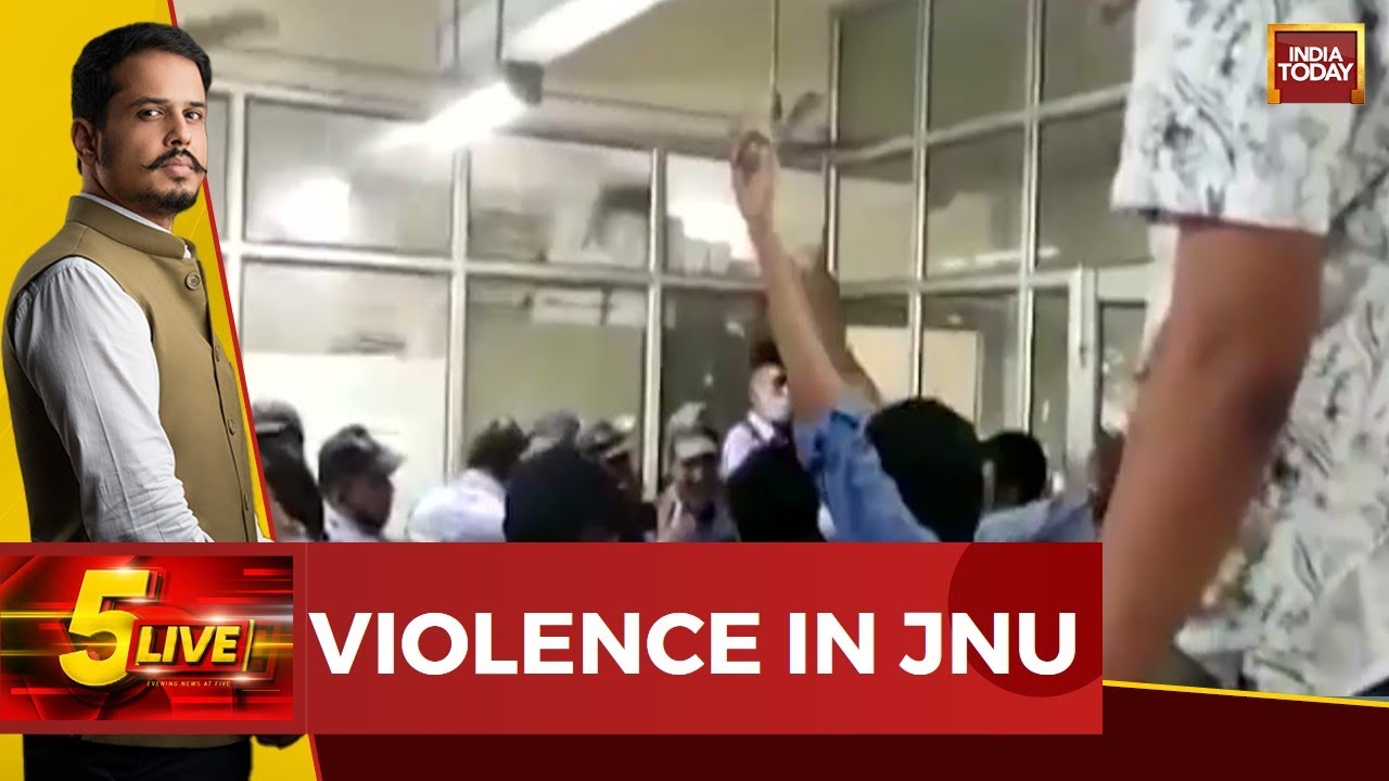 Several Injured After Violent Clash Between Students & Staff In JNU Over Stalled Scholarship