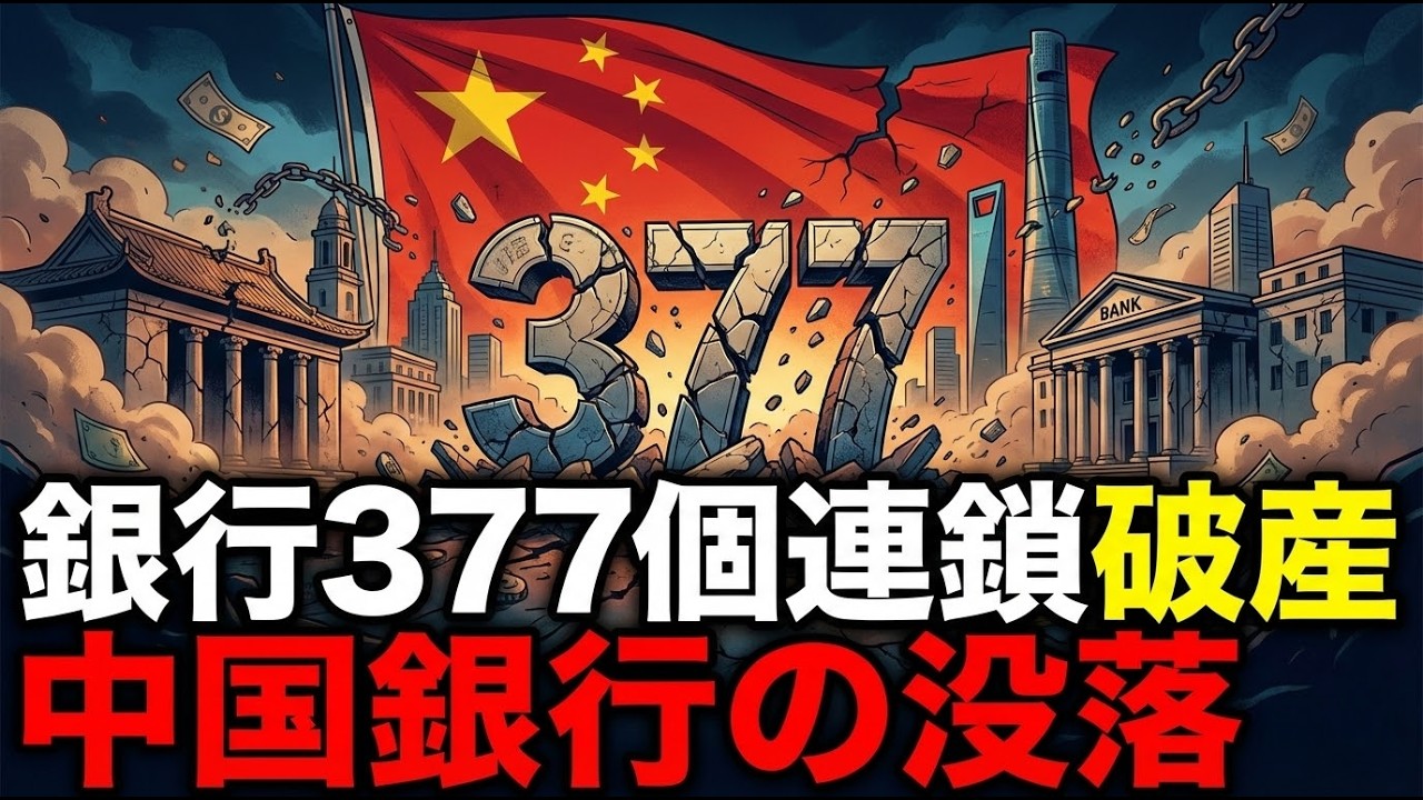 中国銀行1年で377行が破綻、中国経済崩壊の真の理由（衝撃の実態）