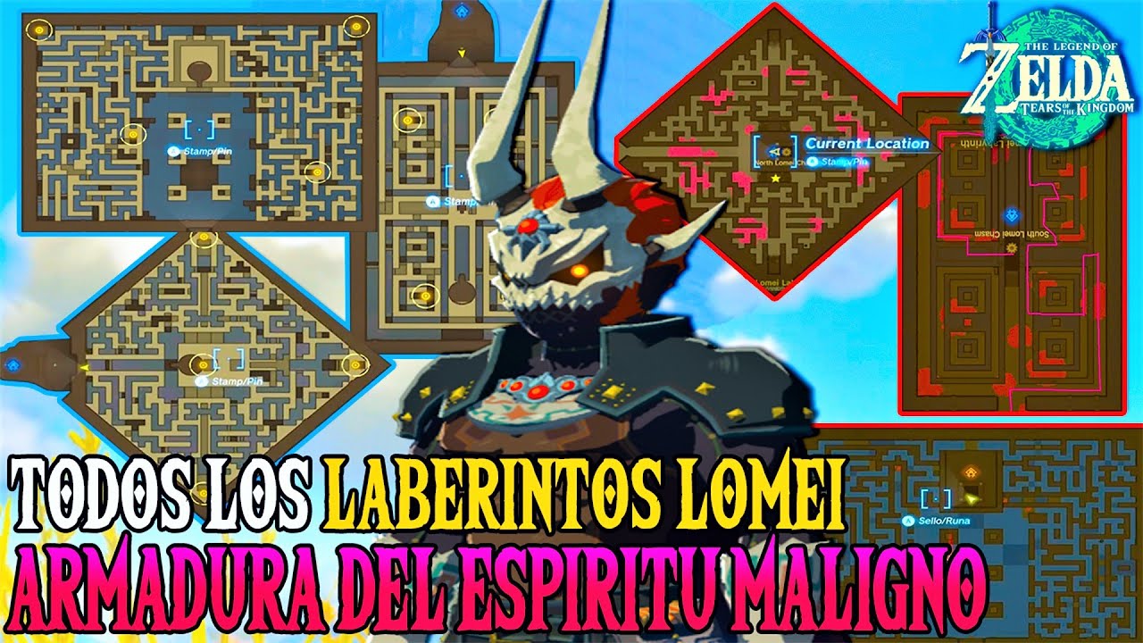 Completar TODOS los LABERINTOS y Conseguir la ARMADURA DEL ESPÍRITU MALIGNO en Tears of the Kingdom