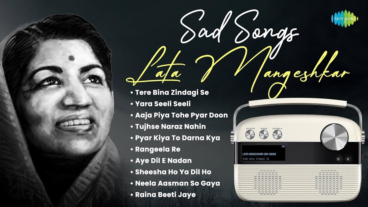 LIVE-Lata Mangeshkar Sad Songs | Tere Bina Zindagi Se | Yara Seeli Seeli | Old Hindi Songs
