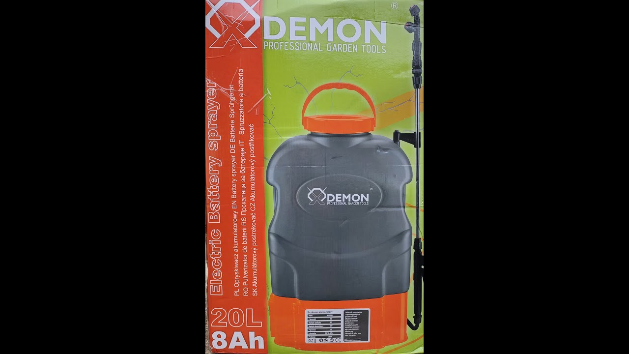 Mar-Pol Demon Akkus háti permetező, 20L, 12 v, 8 ah teszt.