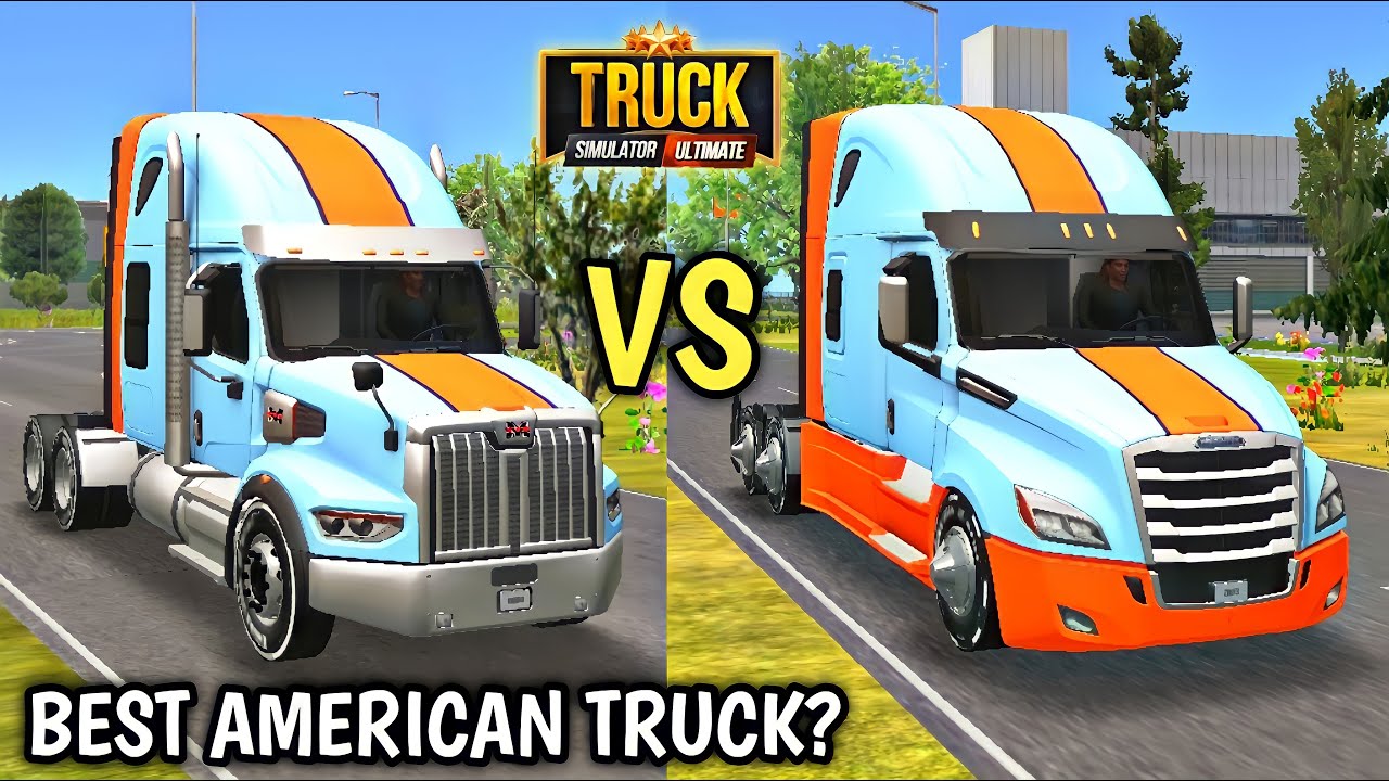 🚚Freightliner Cascadia vs Western Star In Truck Simulator Ultimate New Update 1.1.4🏕| Truck Gameplay