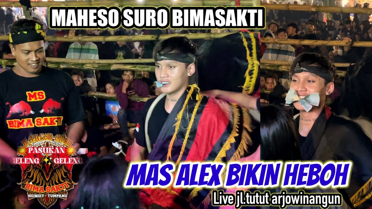 MAS ALEX BIKIN FANS HEBOH || MAHESO SURO BIMASAKTI || live tutut arjowinangun