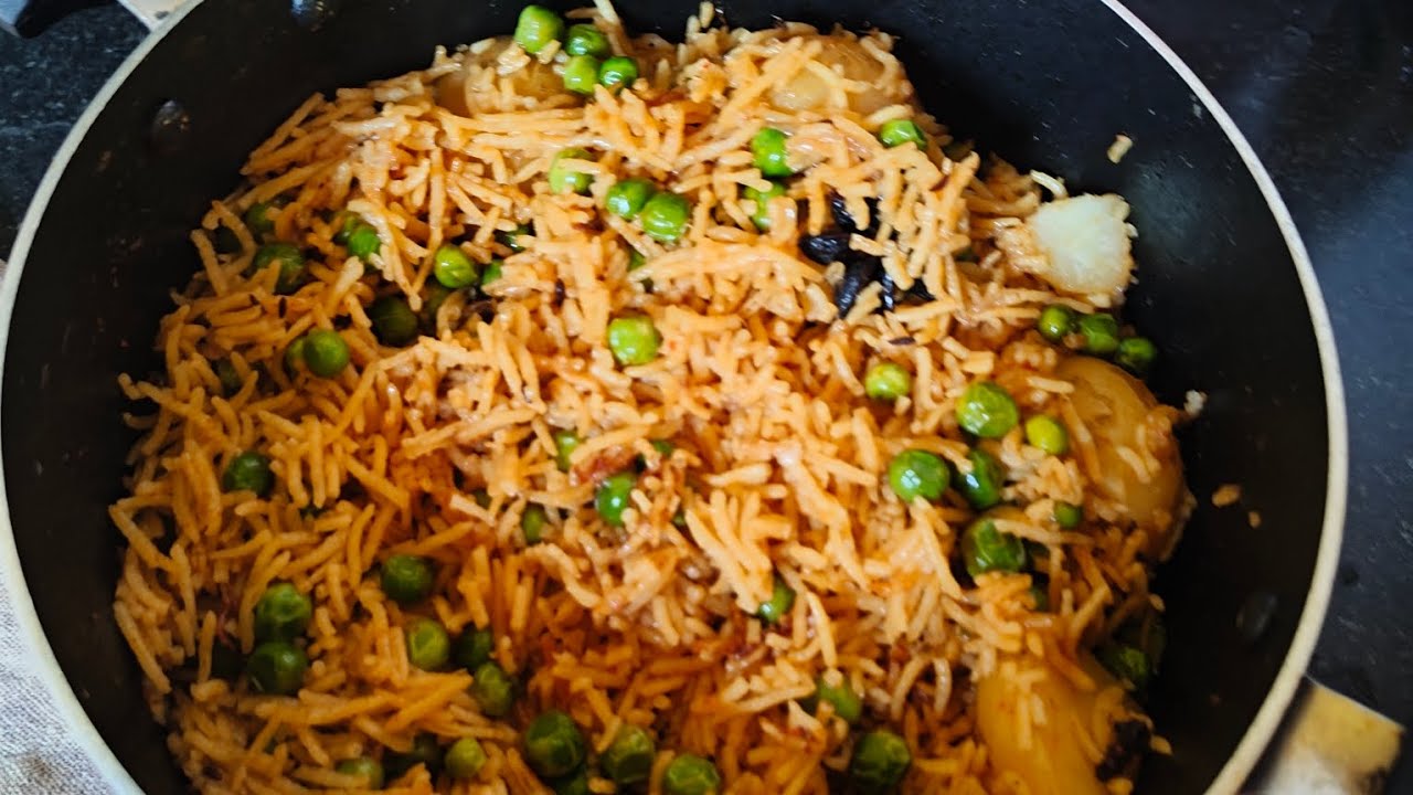 आलू मटर पुलाव रेसिपी #आलू matr pulao recipe #My kichen 9 