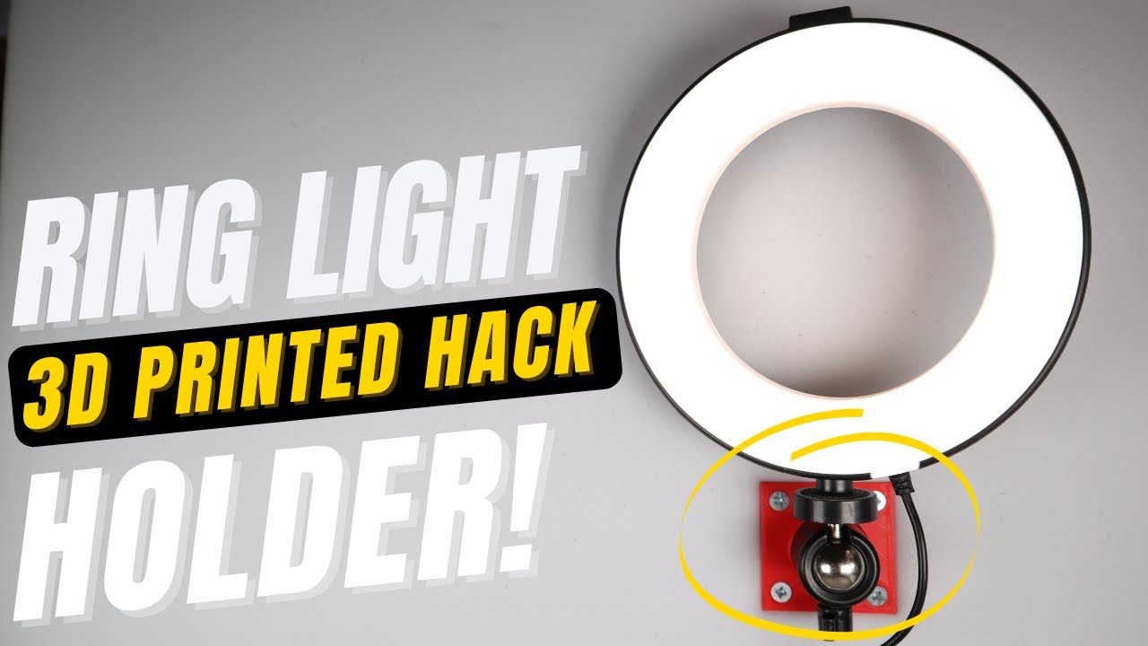 LED Ring Light Holder DIY Hack - 3D Printed Ball Head Mount | Shorts