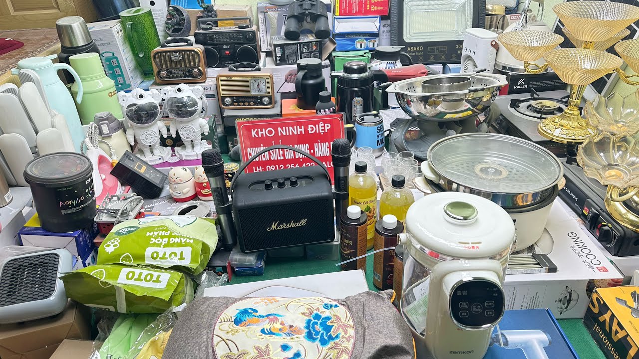 MÁY HÚT THỔI BỤI MAKITA, TÔNG ĐƠ CẮT TÓC, NỒI CƠM ĐIỆN 1L, BÌNH THUỶ NHIỆT, NẾN ĐIỆN,.....