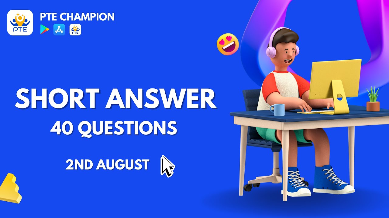 PTE Speaking Short Answer | 2nd August 2022 | PTE Champion