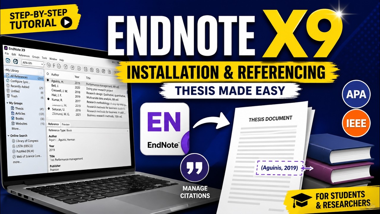 EndNote X9 Installtion and Use Tutorial