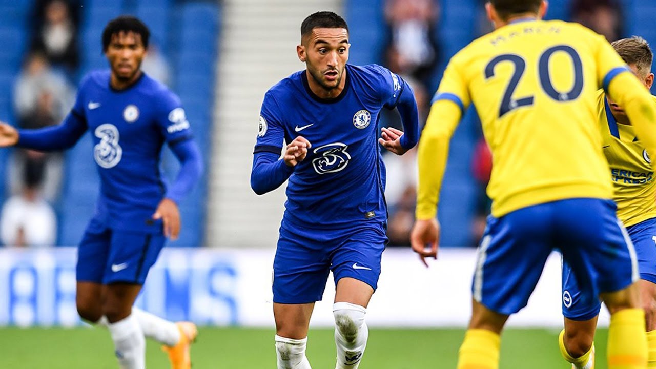 Hakim Ziyech Debut for Chelsea vs Brighton (Friendly) 2020 HD