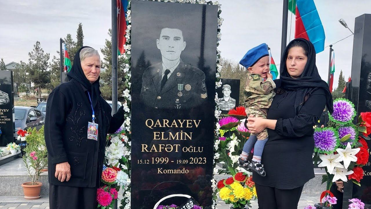 ŞƏHİD QARAYEV ELMİN RAFƏT OĞLUNUN BİRİNCİ İL DÖNÜMÜ İZDİHAMLA QEYD OLUNDU - AĞDAM