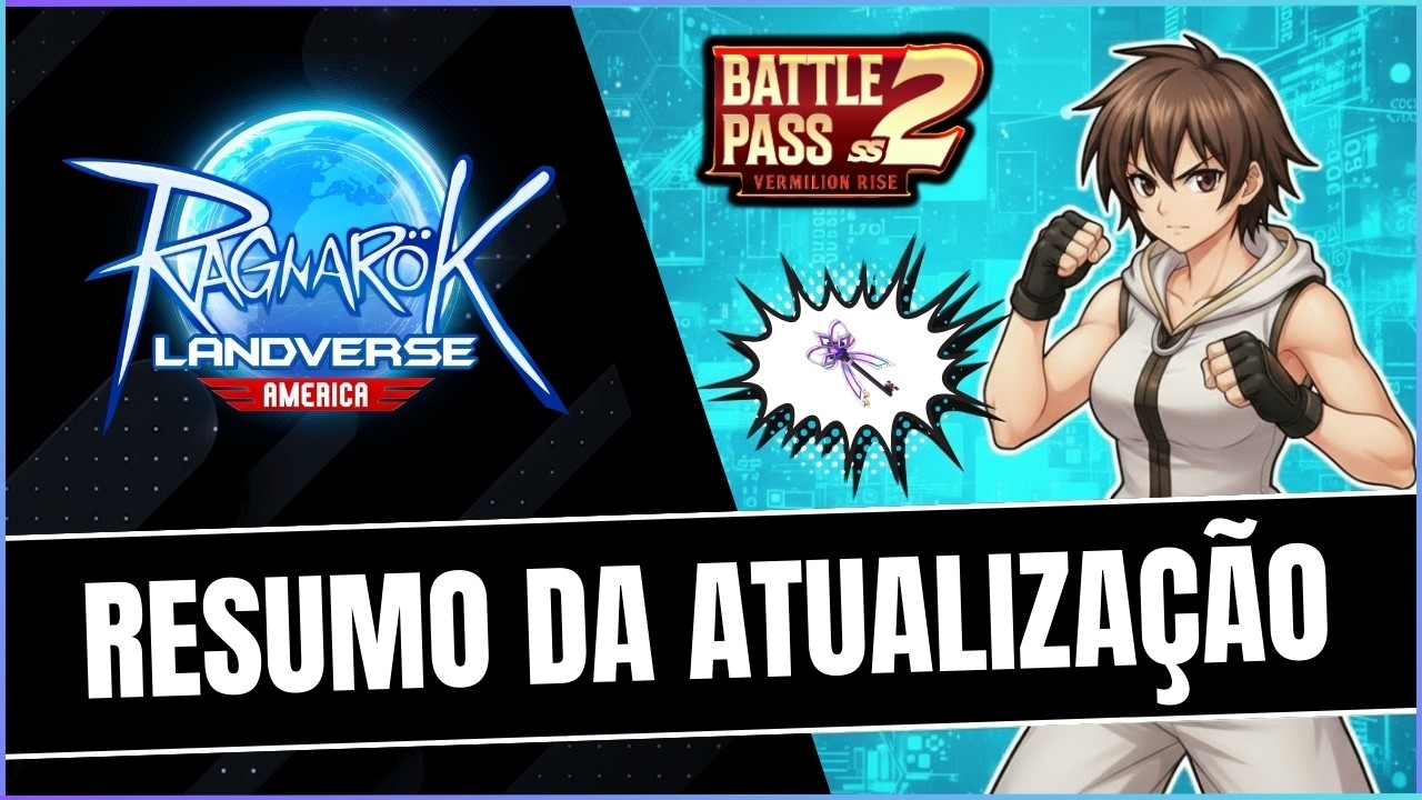 🔍 Resumo da Atualização – Nova Keys 50% OFF, BattlePass S2 e Novos Pets Épicos – Ragnarok Landverse