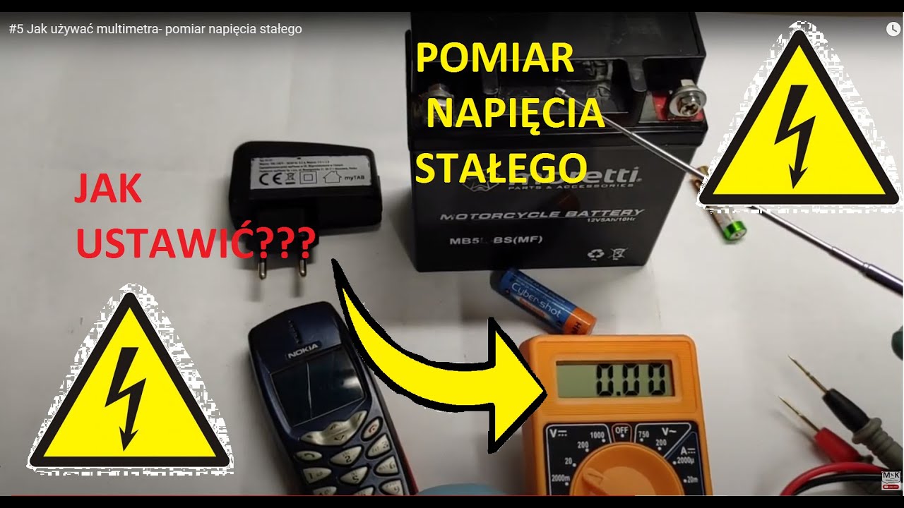 #5 Jak używać multimetra- pomiar napięcia stałego