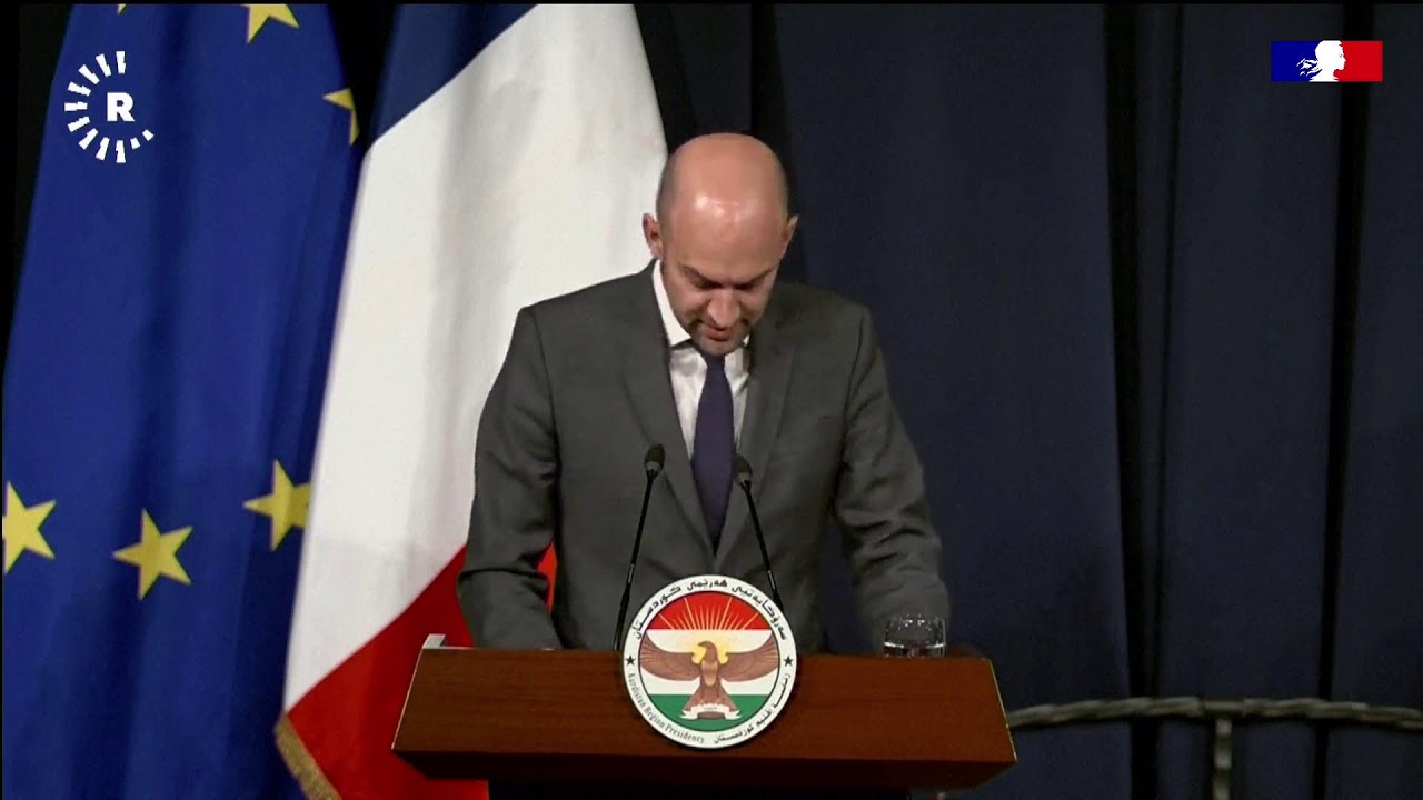 Conférence de presse de Jean-Noël Barrot à Erbil