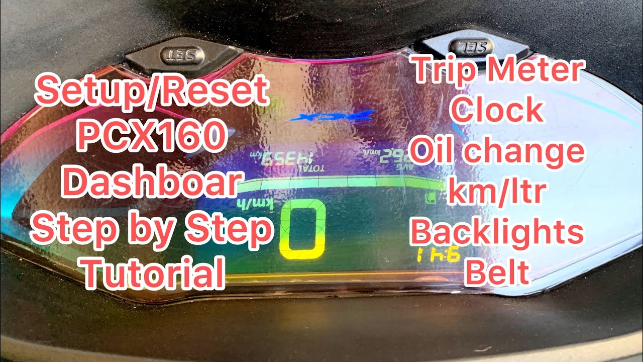 HOW TO RESET HONDA PCX 160cc PANEL BOARD