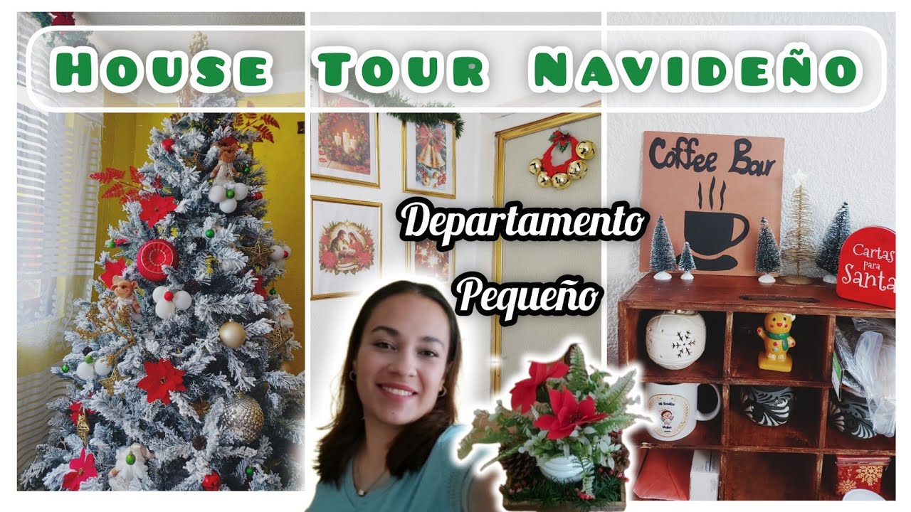 HOUSE TOUR NAVIDEÑO🎄✨️DEPARTAMENTO PEQUEÑO @MaggieGlezzDeco