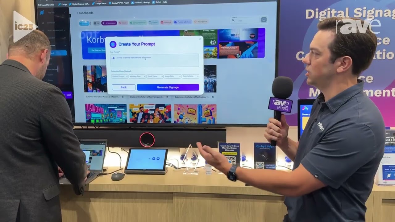 InfoComm 2025: KORBYT Demonstrates Korbyt Create AI Agent for Digital Signage Content