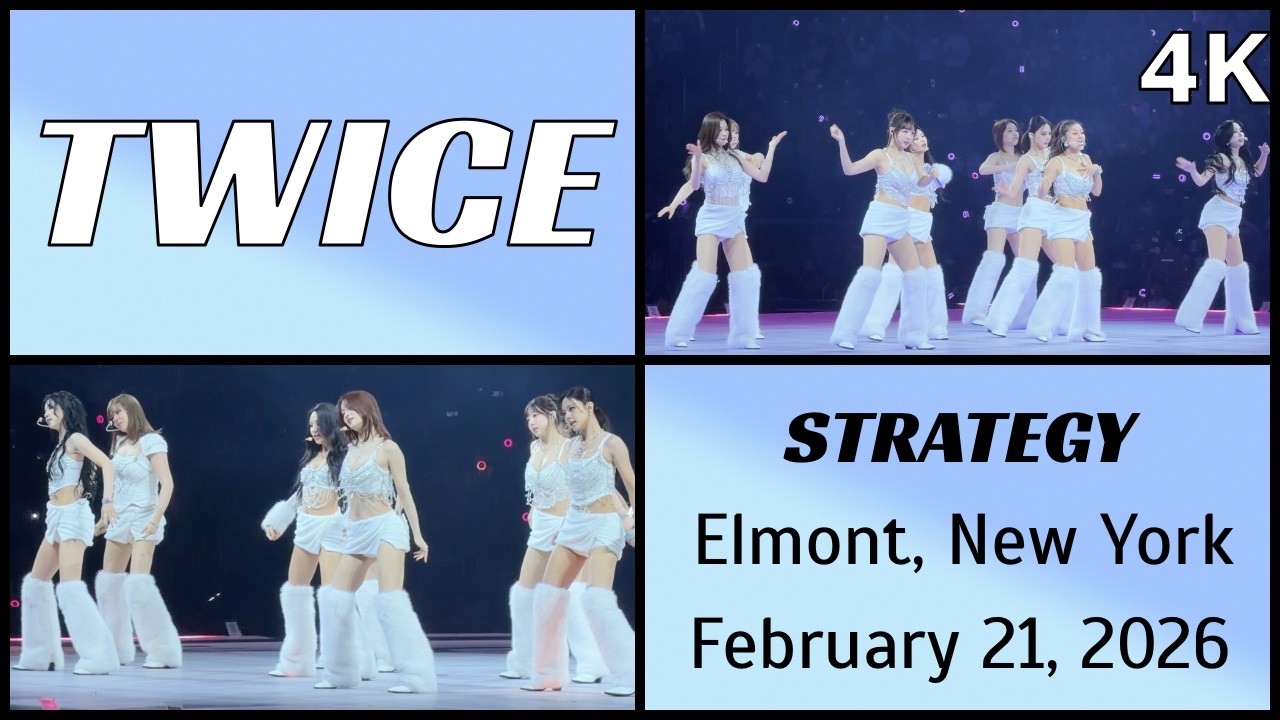 260221 트와이스 TWICE - STRATEGY live @ UBS Arena, Elmont, NY 4K Fancam