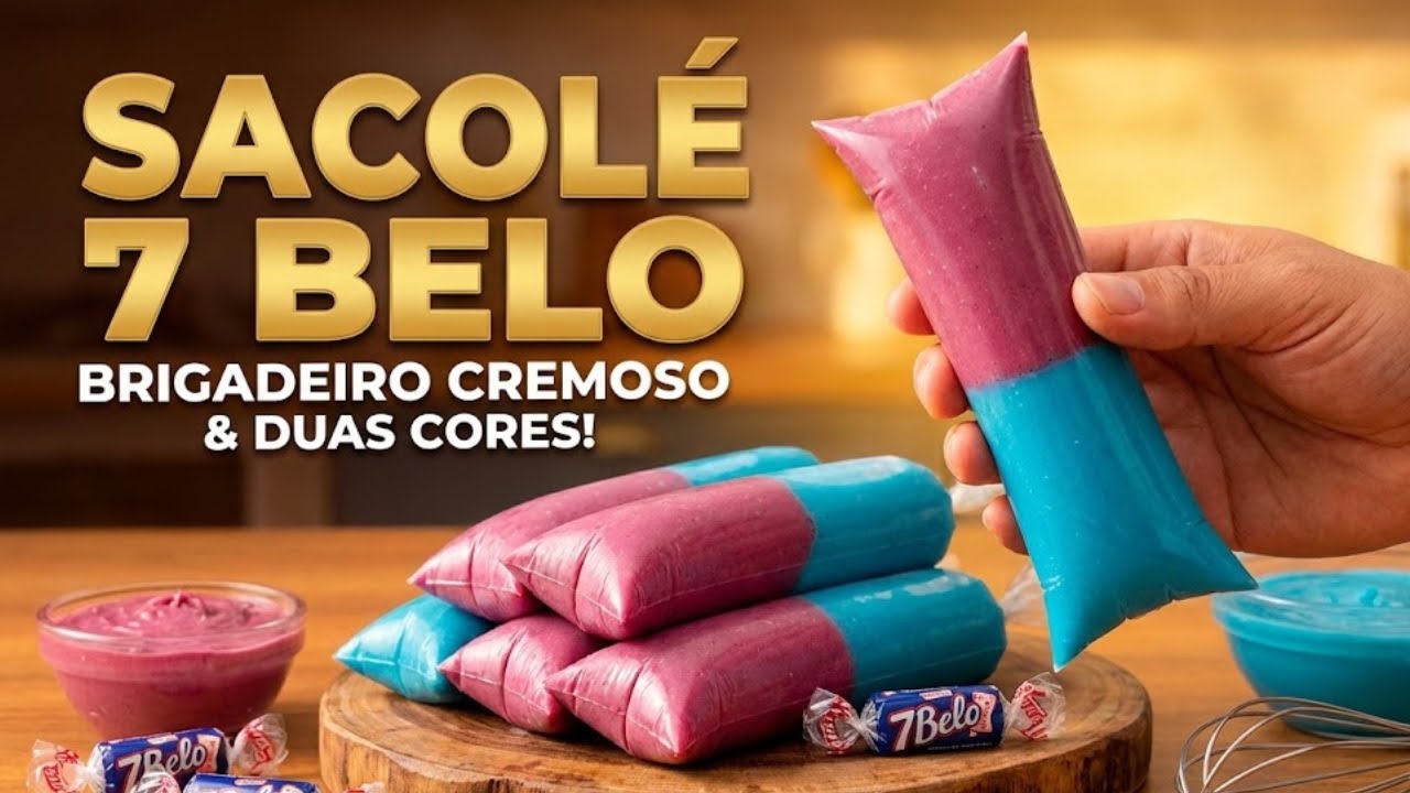 GELADINHO GOURMET SETE BELO: Com Recheio de Brigadeiro da Bala e Base Cremosa