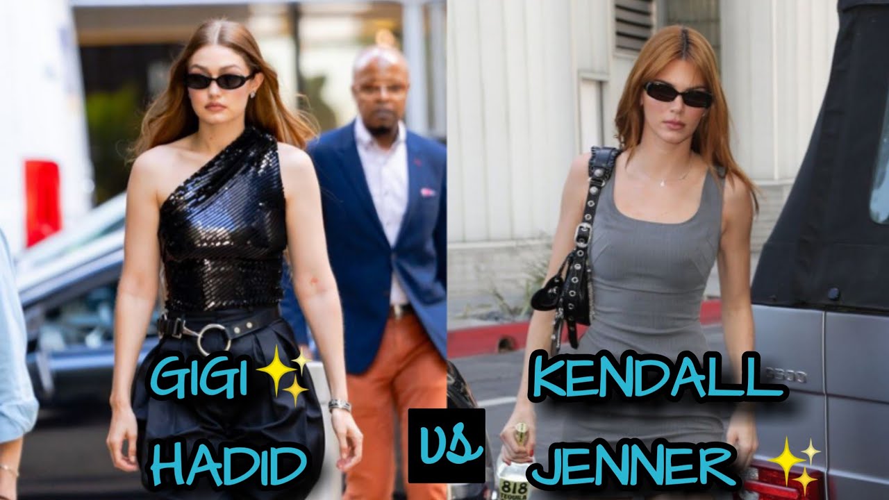 Gigi Hadid vs Kendall Jenner street style #kendalljenner #streetstyle #gigihadid