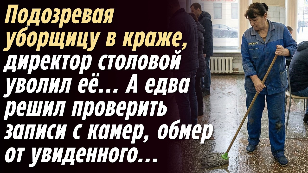 Директор уволил уборщицу за кусок колбасы. А едва просмотрев ее личное дело, не смог сдержать слез…
